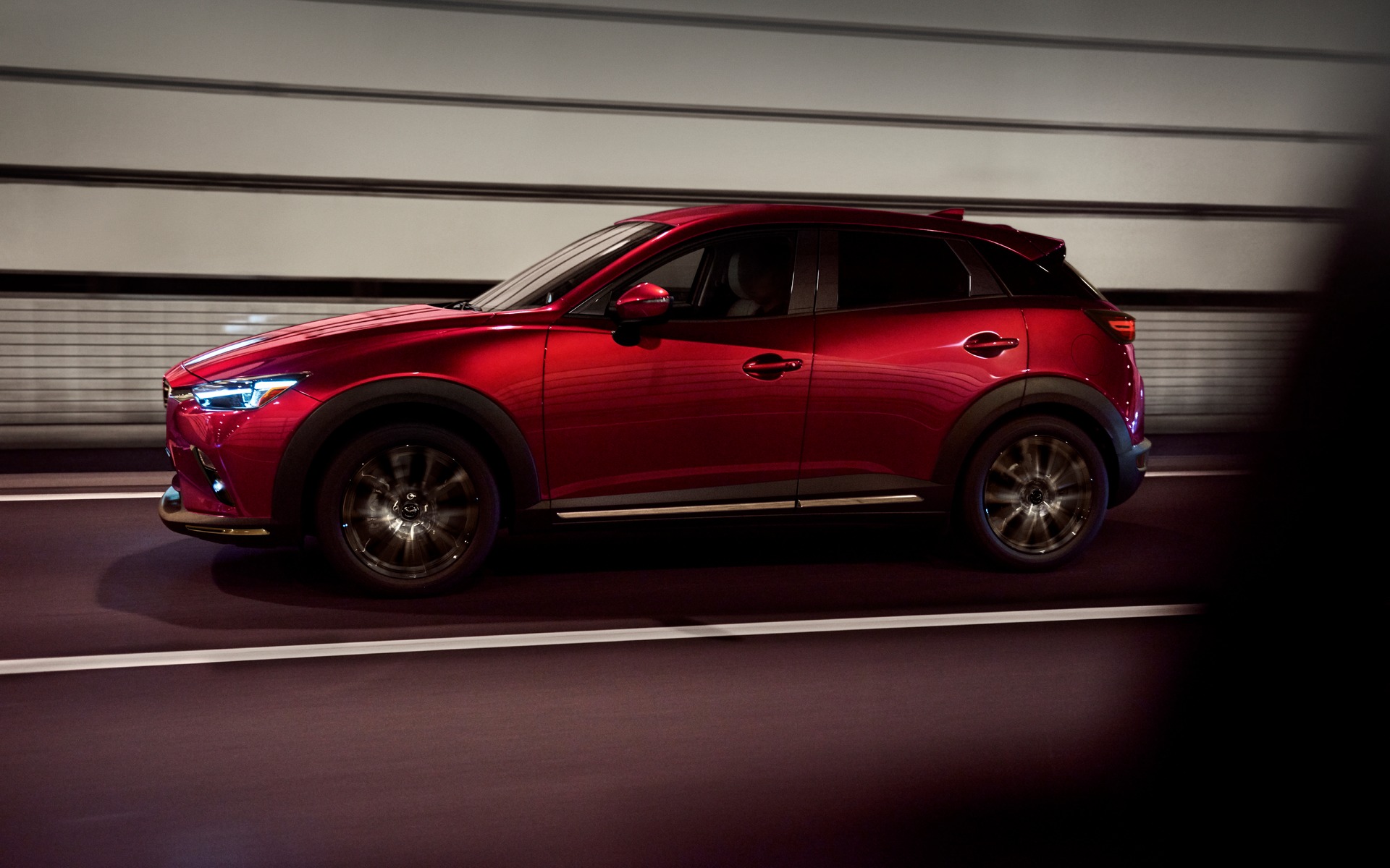 <p>2019 Mazda CX-3 on the road</p>