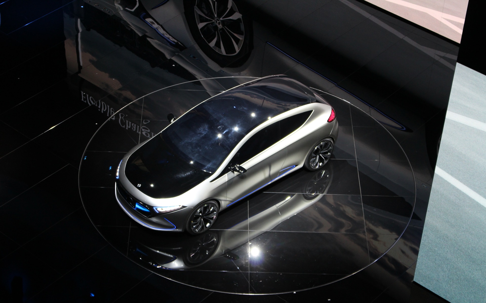 <p>Mercedes-Benz Concept EQA at the 2017 Frankfurt Auto Show</p>