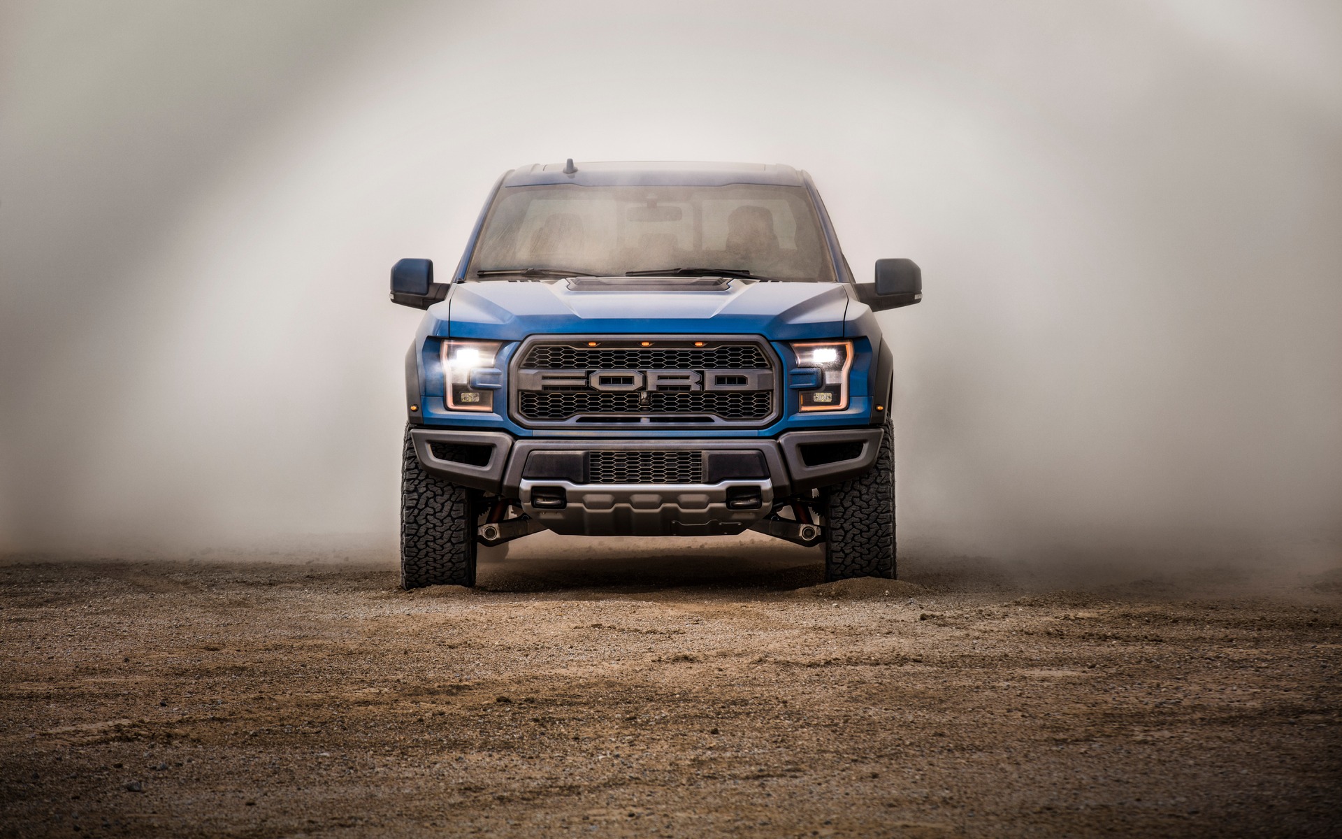 <p>2019 Ford F-150 Raptor front view</p>