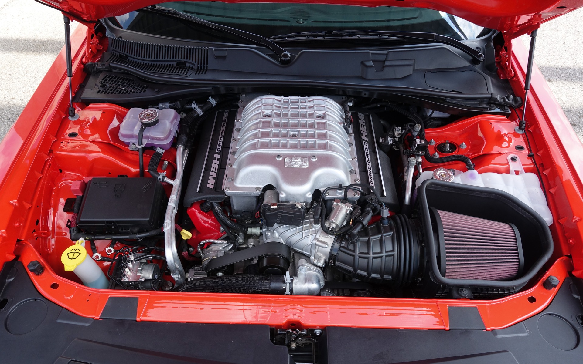 <p>Engine of the 2018 Dodge Challenger SRT Demon</p>