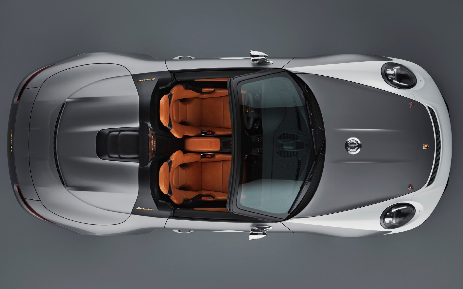<p>Porsche 911 Speedster Concept vue de haut</p>