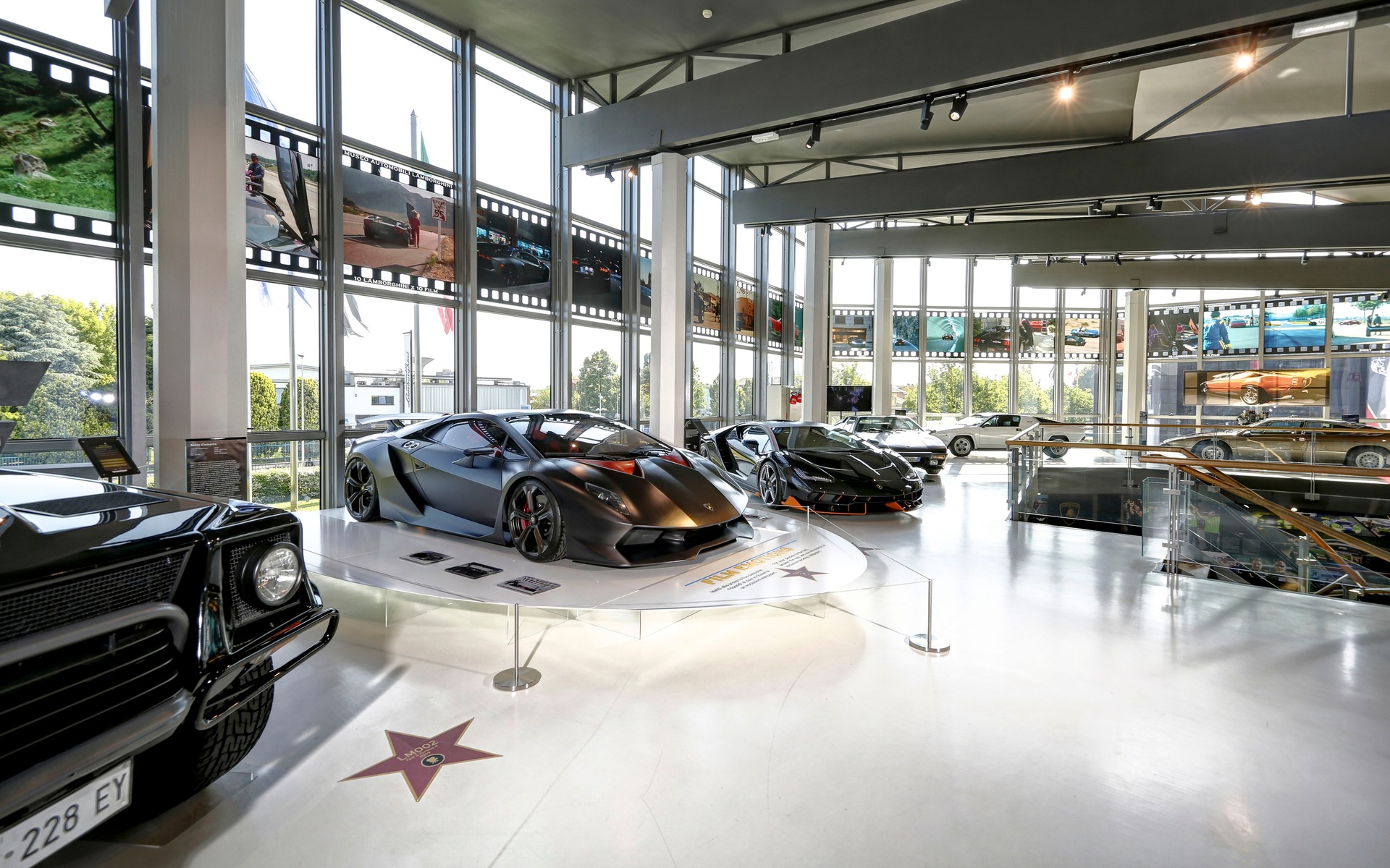 <p>Cars from famous movies at theLamborghini Museum</p>