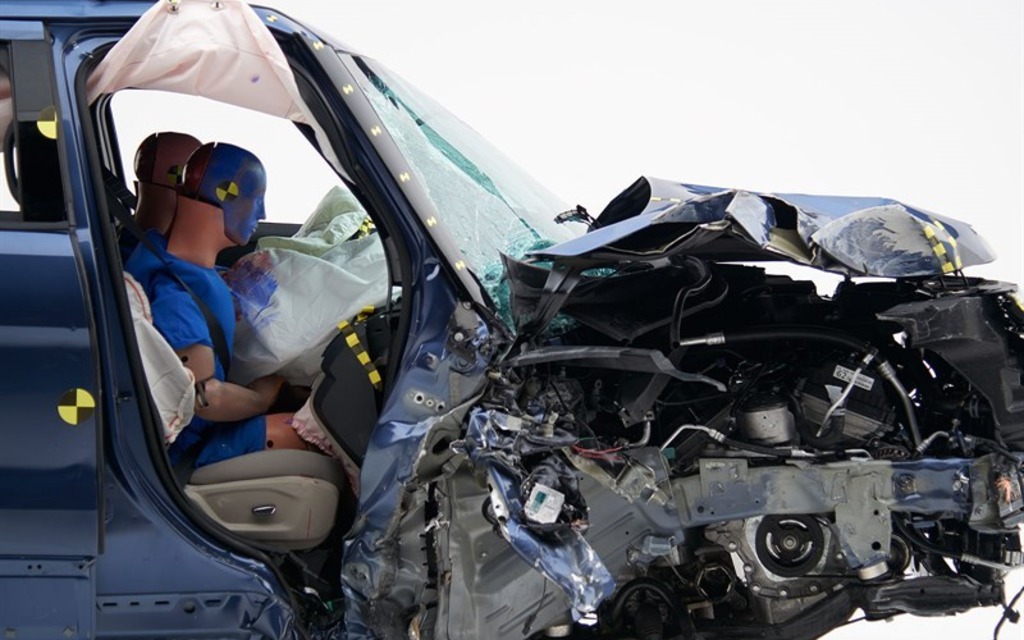 <p>Test de collision du Ford Explorer 2018</p>
