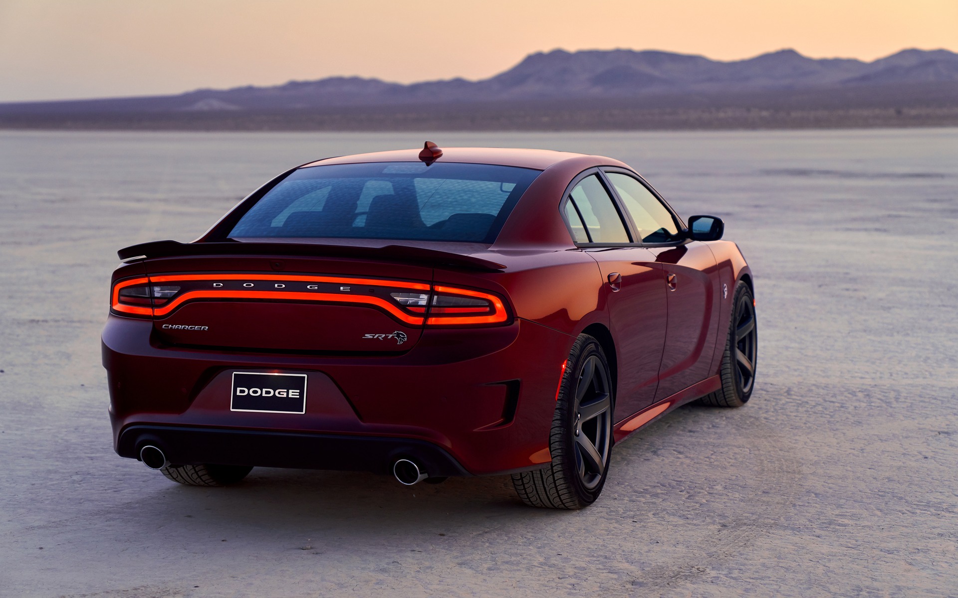 <p>Rear view of 2019 Dodge Charger SRT Hellcat</p>
