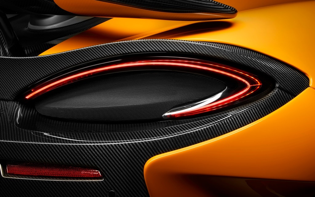 <p>Taillights on the new 2019 McLaren 600LT</p>