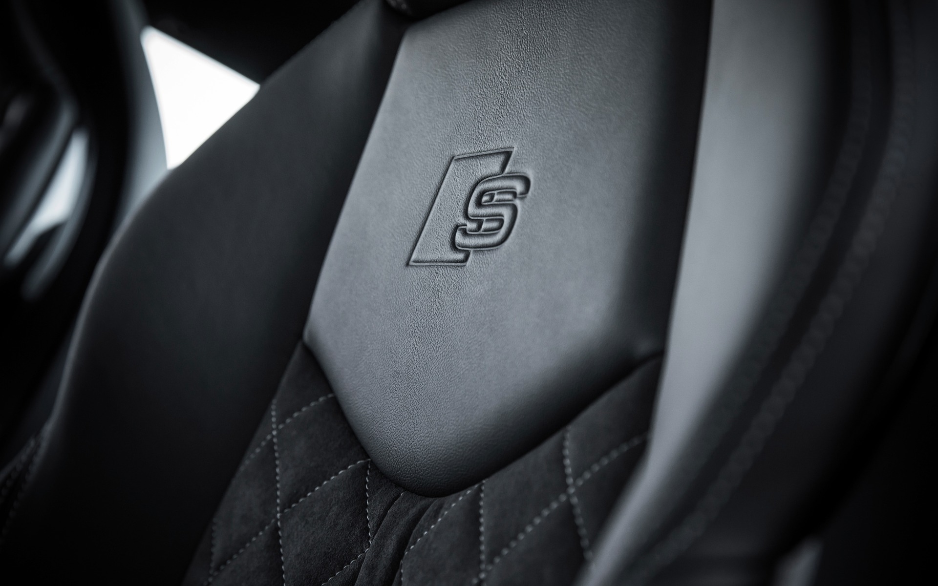 <p>2019 Audi TTS Coupe - Detail shot of the sport seats.</p>