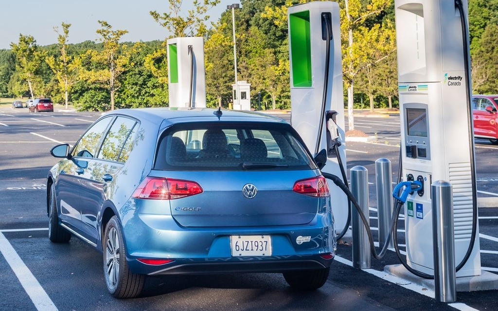 <p>Electrify Canada and its charging stations</p>