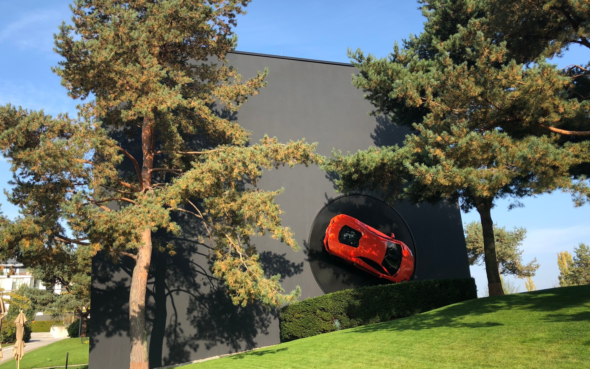 <p>Lamborghini pavilion at the Autostadt</p>