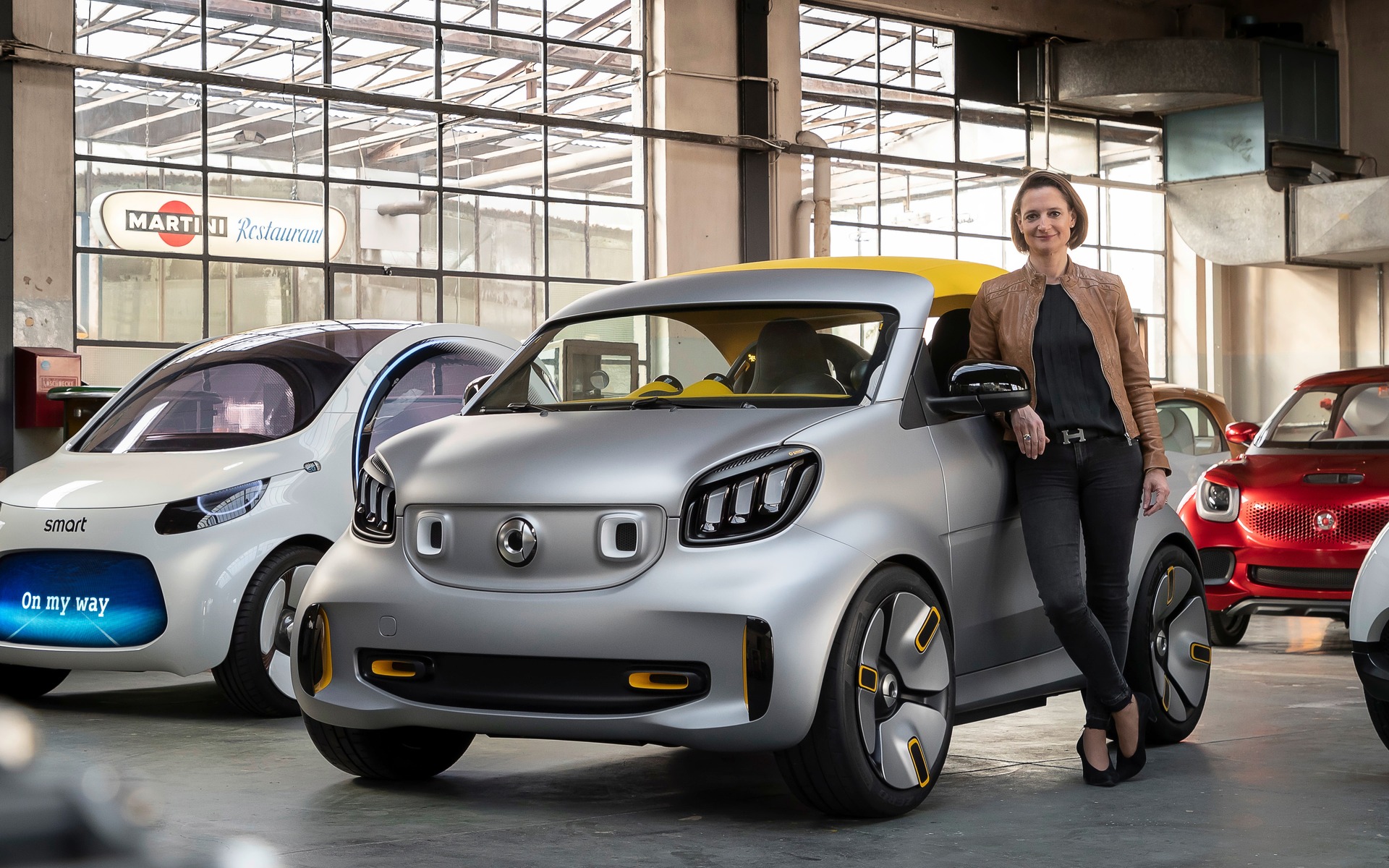<p>smart boss Katrin Adt offers a preview of future smart cars</p>
