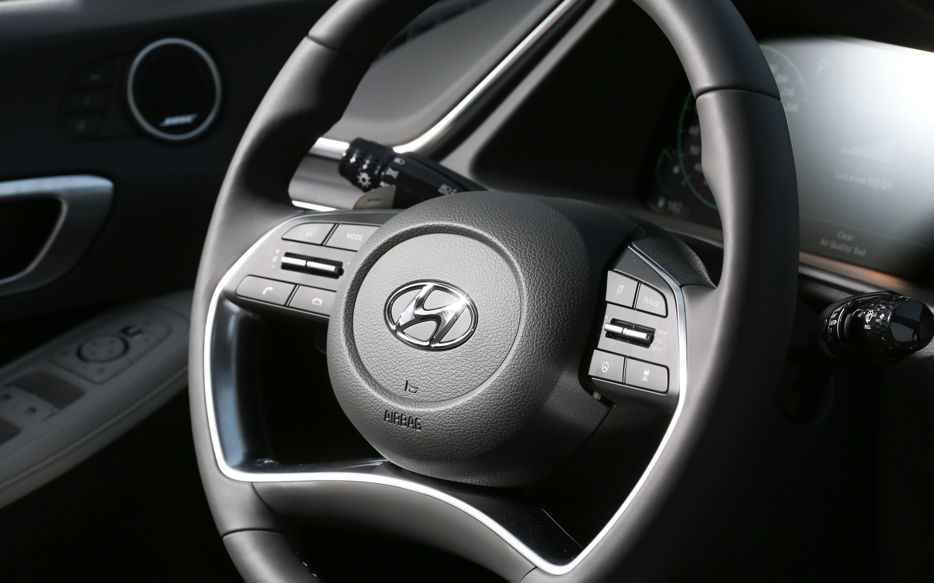 <p>Hyundai Sonata 2020 - Volant multi-fonctions.</p>