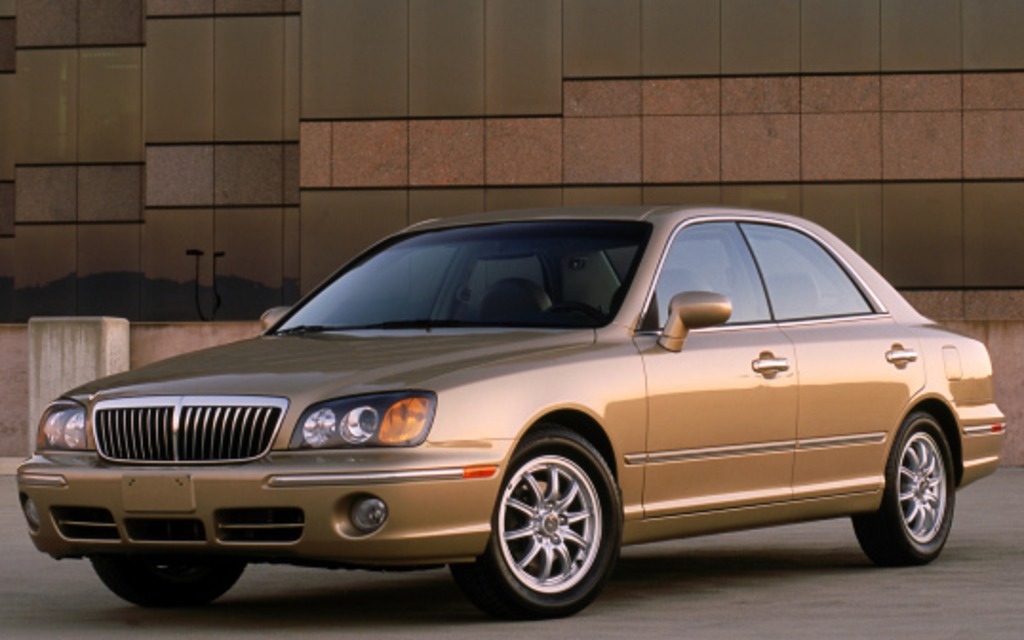 <p>Le luxe selon Hyundai en 2001, la XG300 suivie en 2002 de la XG350</p>