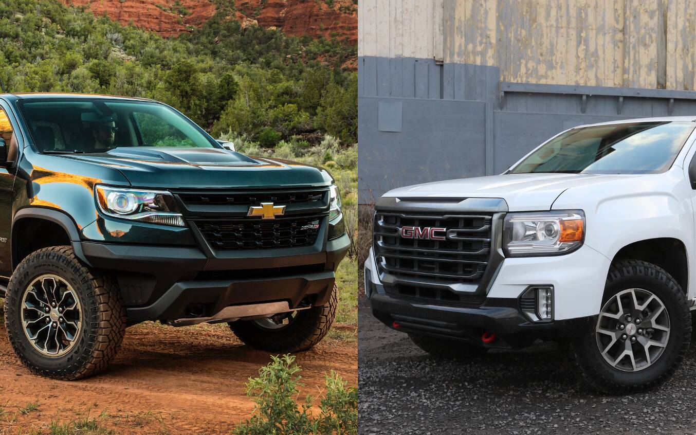 2020 Chevrolet Colorado Zr2 Vs Gmc Canyon At4 Battle Tested The Car