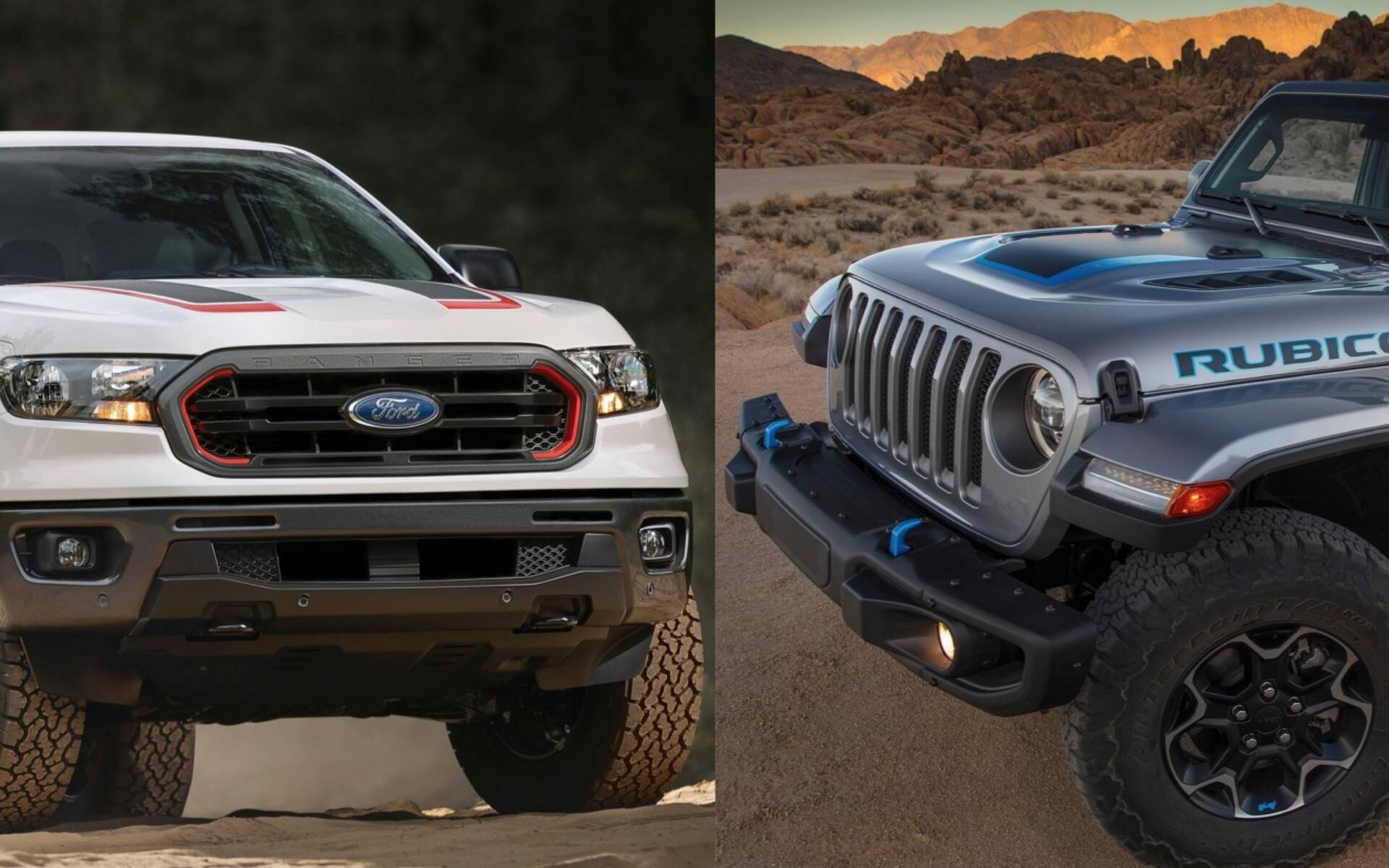 Balado : les Jeep Wrangler 4XE et Ford Ranger 2021 mis à l'essai - Guide  Auto