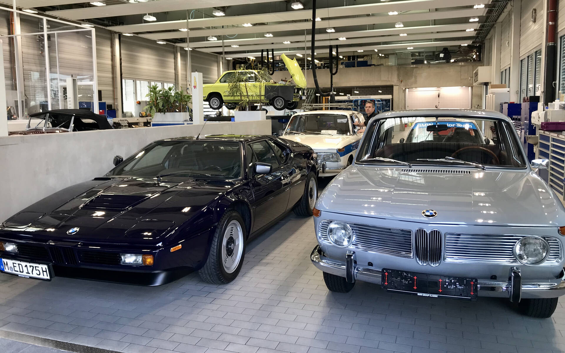 <p>L'un des ateliers de BMW Classics</p>
