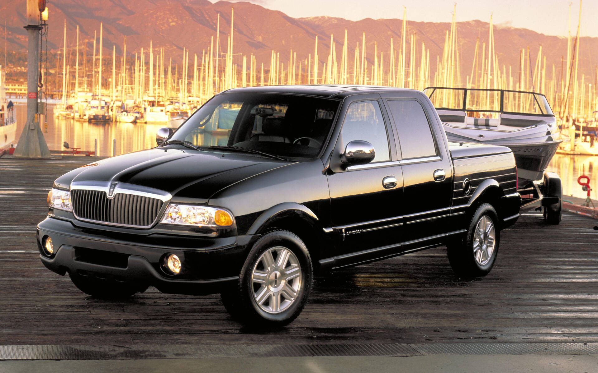 <p>2002 Lincoln Blackwood, the brand's first pickup.</p>