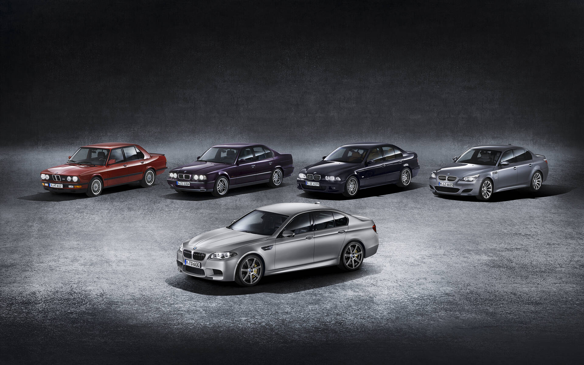 <p>BMW M5, five generations</p>