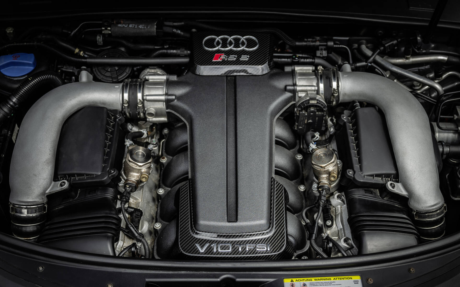 <p>Moteur V10 biturbo de la Audi RS6 C6</p>