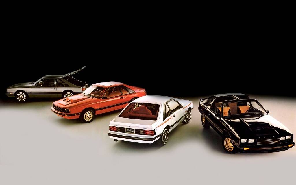 <p>La gamme 1981 avec, à droite, la série limitée Black Magic.</p>