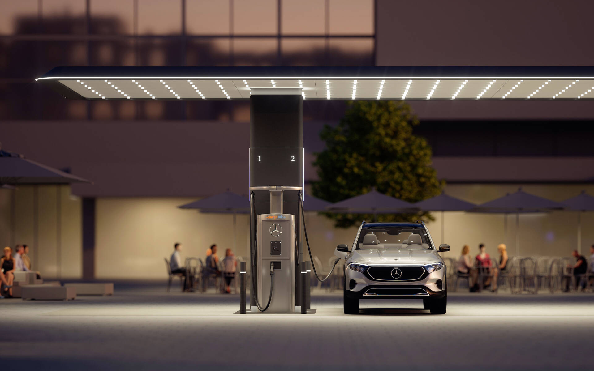 Mercedes-Benz lance un réseau de bornes de recharge en Amérique du Nord