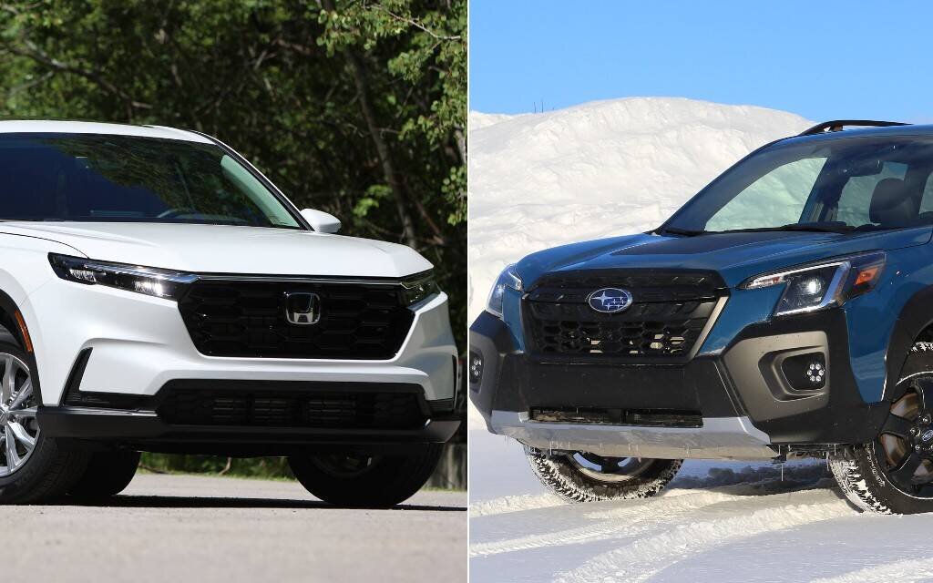 Honda CRV vs Subaru Forester 2023 comparons les chiffres Guide Auto