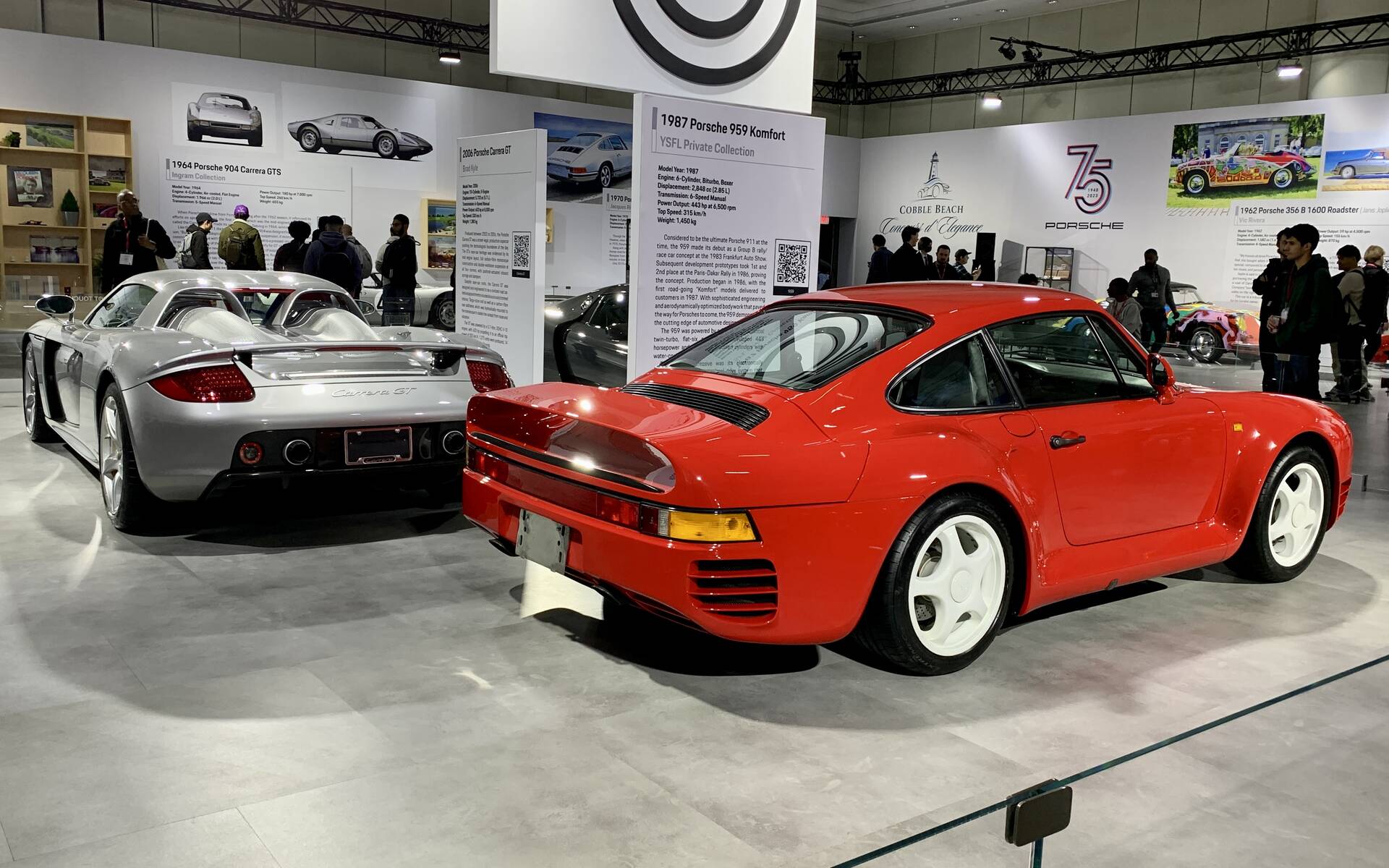 <p><strong>2006 Porsche Carrera GT and 1987 Porsche 959</strong></p>