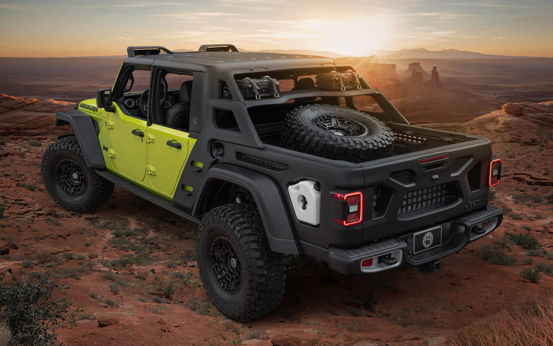 <p>Jeep Gladiator Rubicon Sideburn Concept</p>