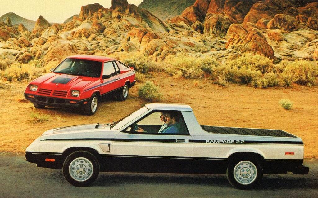 <p>Dodge Rampage 2.2&nbsp;1983 avec une Dodge Charger</p>