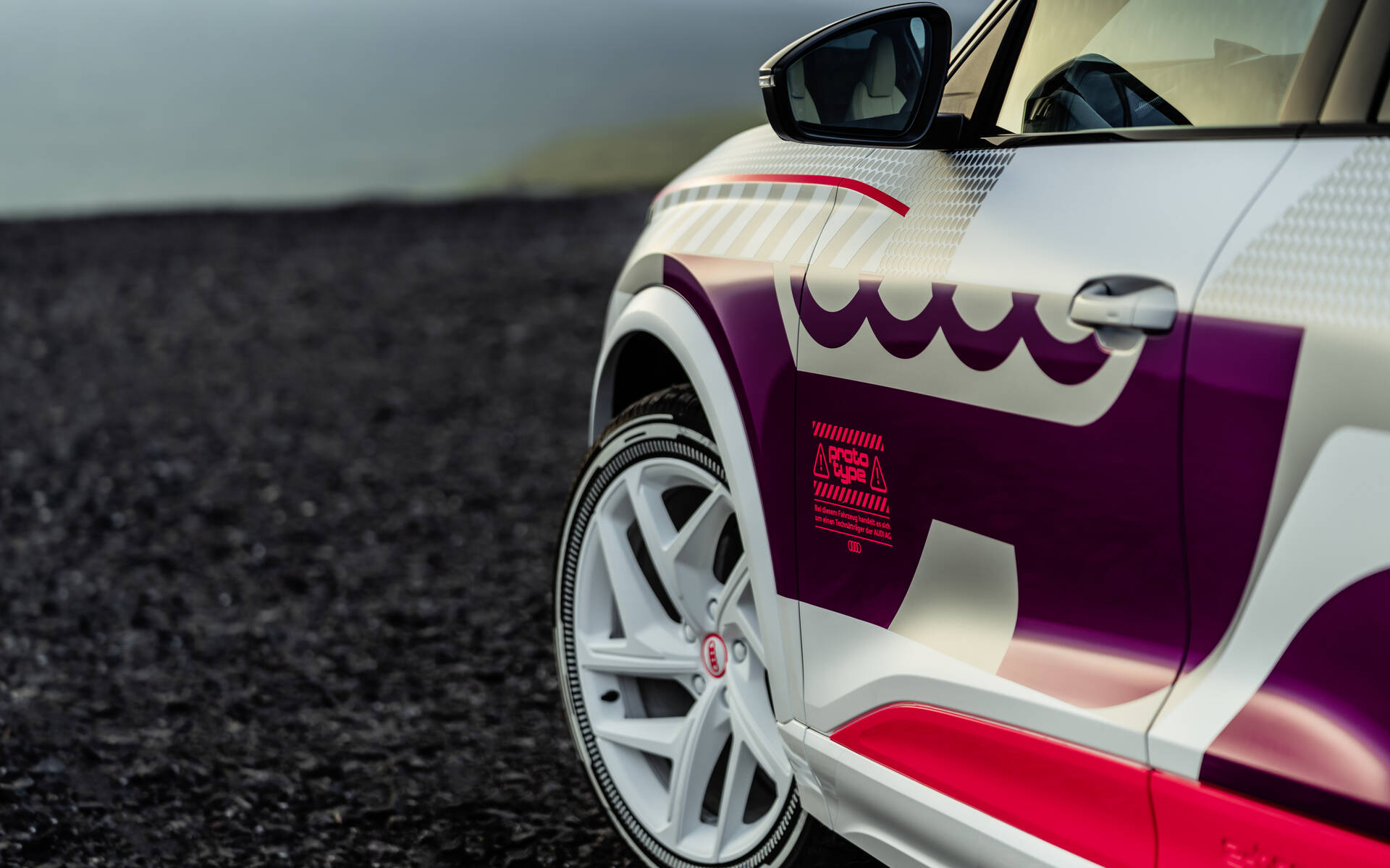 <p>Audi Q6 e-tron prototype 2025</p>