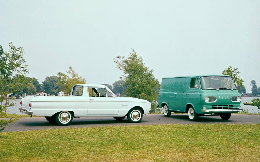 <p>Ford Ranchero et Falcon Econoline 1962</p>