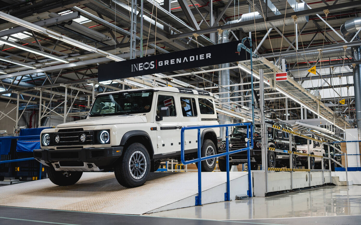 First Ineos Grenadier SUVs for North America Roll Off the Line