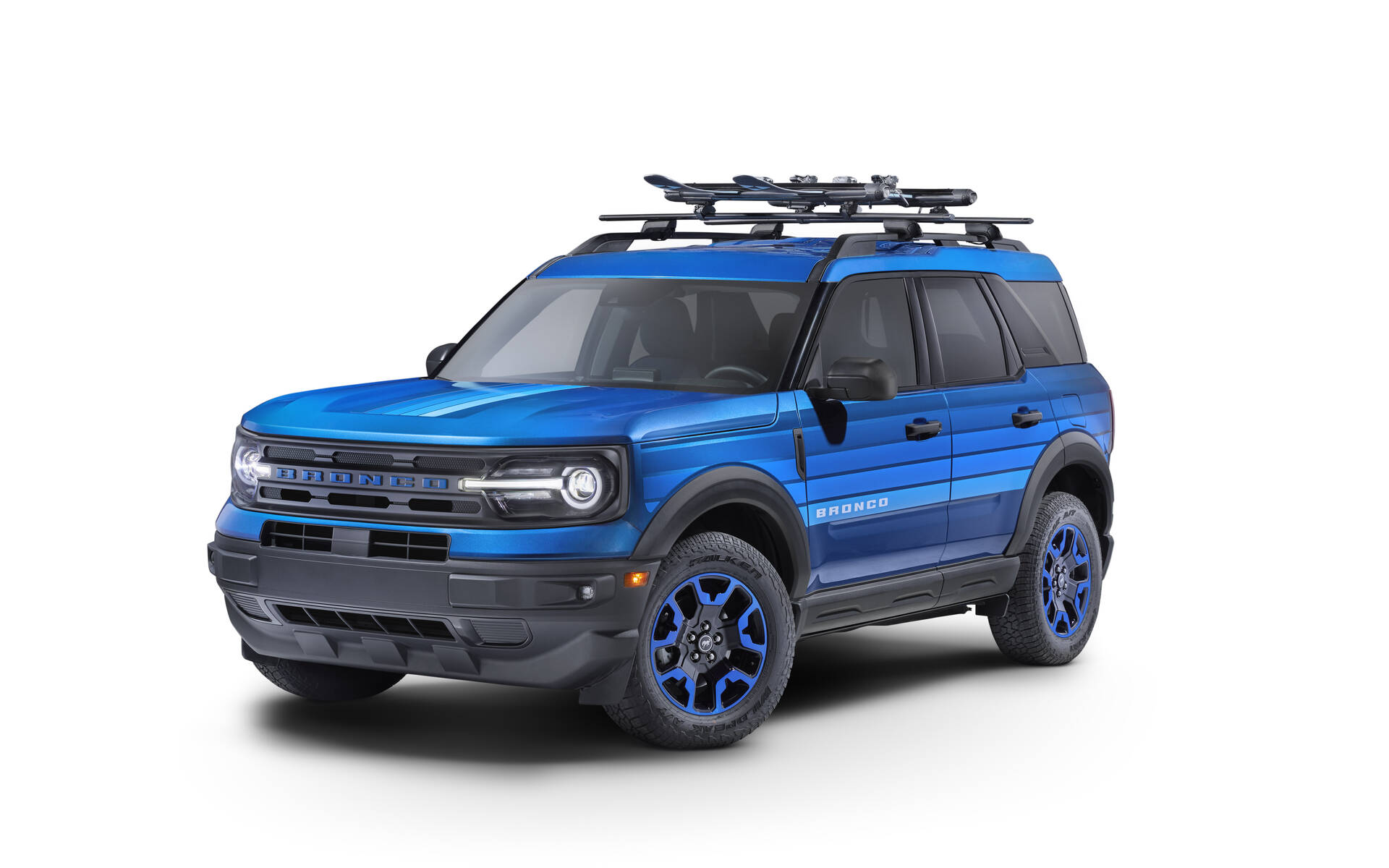 <p>Ford Bronco Sport Blue Free Wheeling</p>