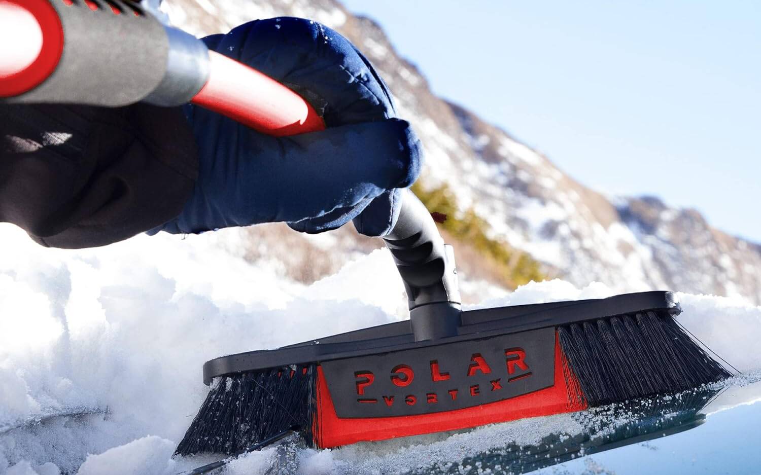 Grattoir à glace Brosse à neige pour voiture Balai à neige