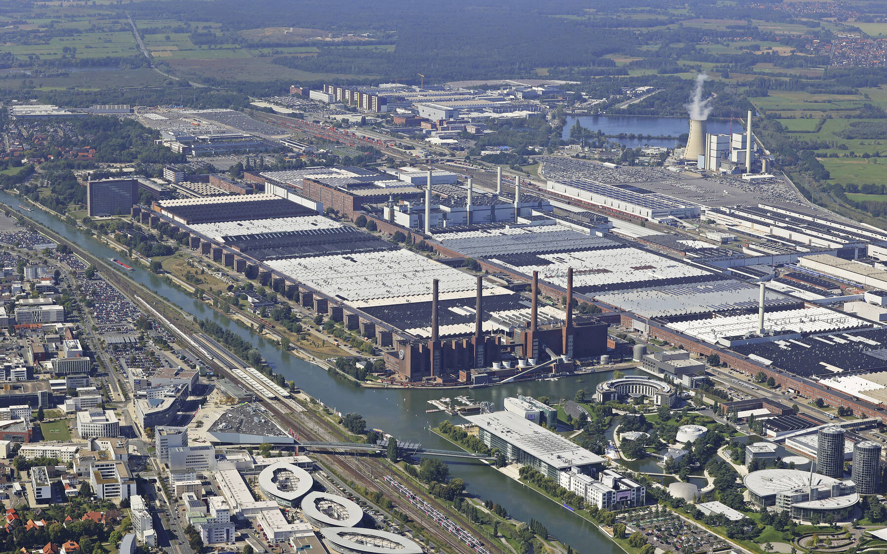 <p>Volkswagen's Wolfsburg plant in Germany</p>
