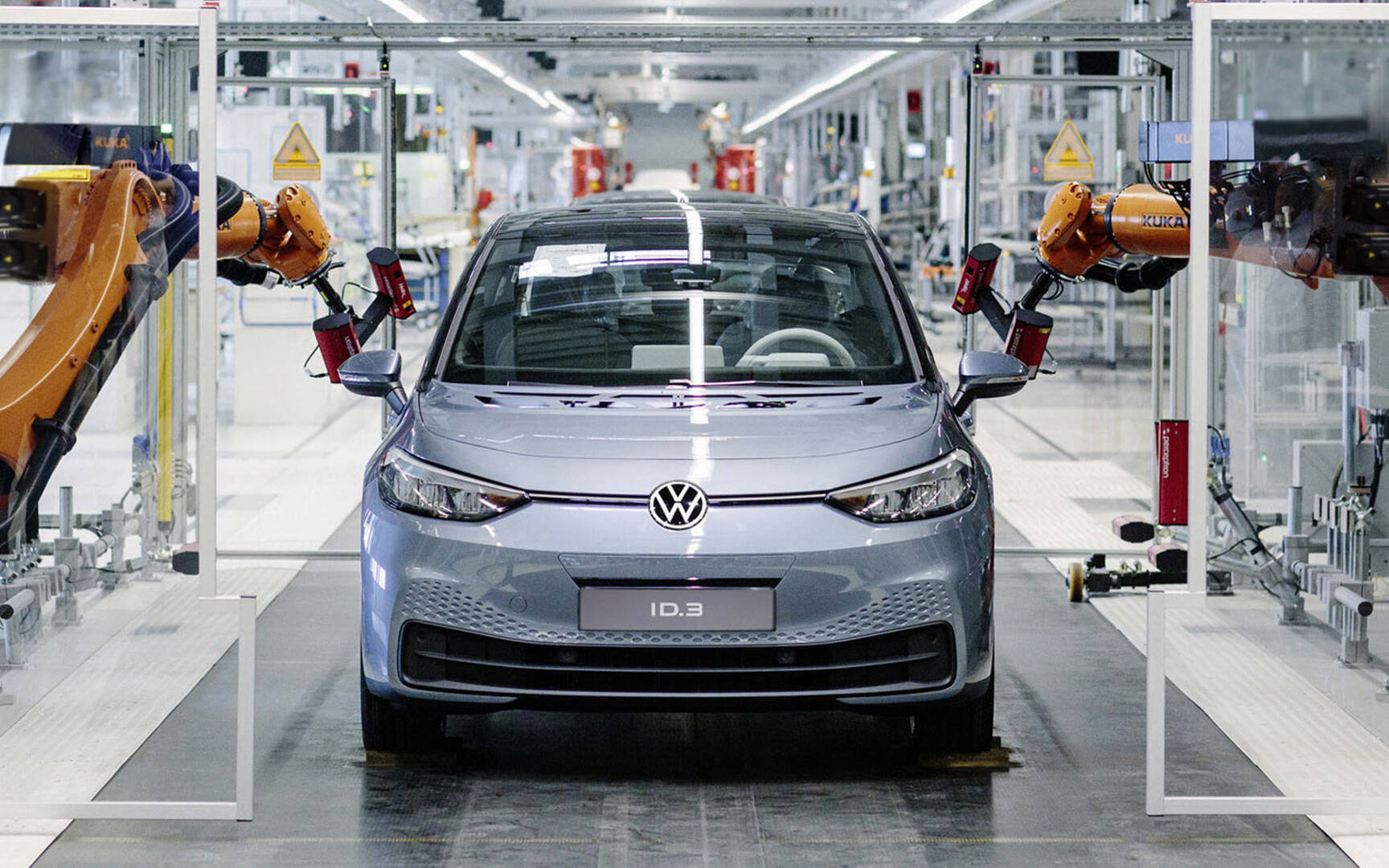 <p>Production de la Volkswagen ID.3 en Allemagne</p>