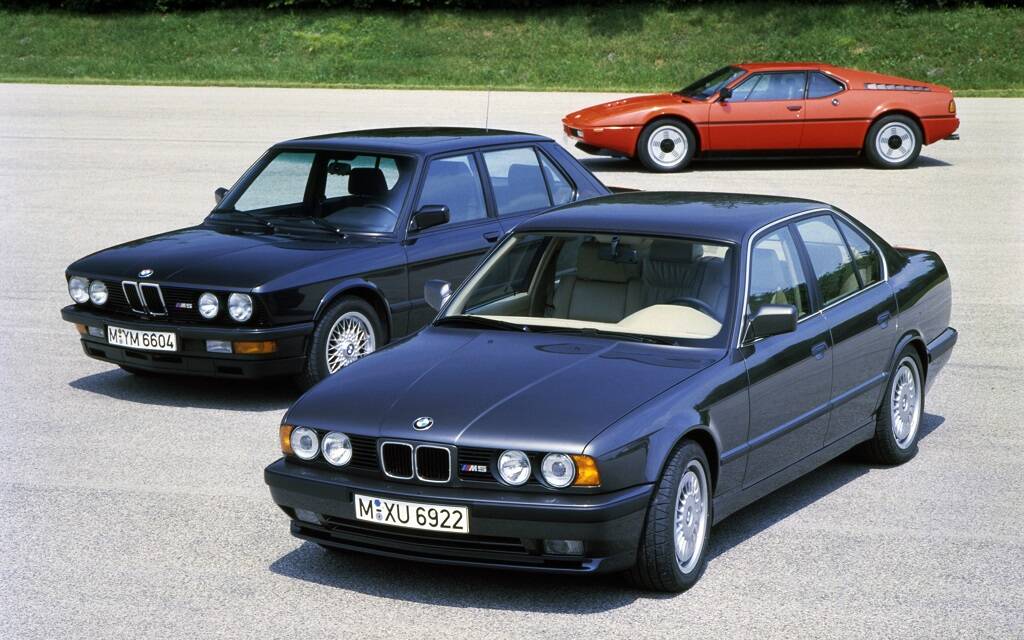<p>BMW M5 E34 (avec la M5 E28 et la M1 E26)</p>