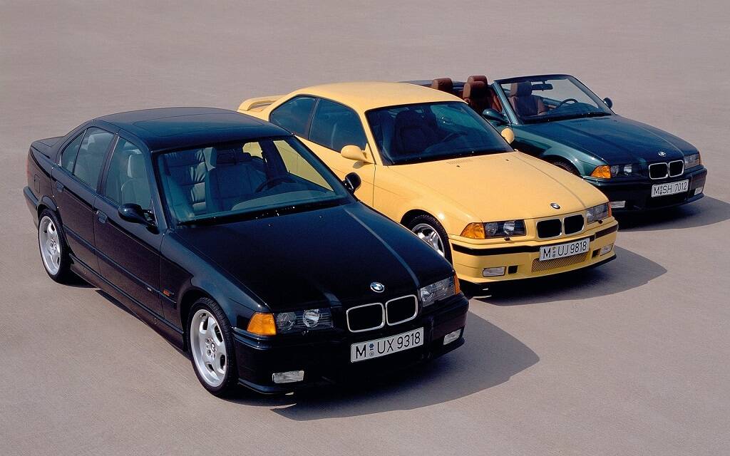<p>BMW M3 E36 berline, coupé et cabriolet</p>