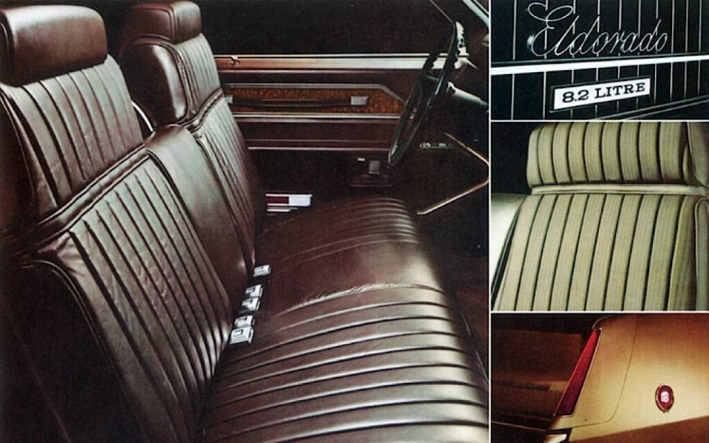 <p>Intérieur et détails de la Cadillac Fleetwood Eldorado 1970</p>