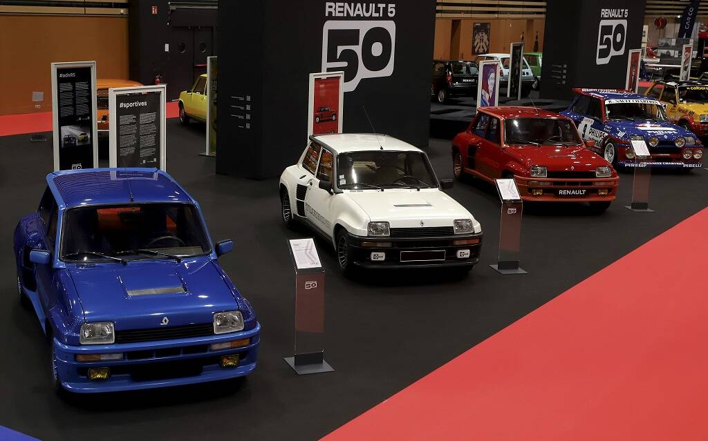 <p>Renault 5 Turbo, Turbo 2 (en blanc) et Maxi Turbo (à droite)</p>