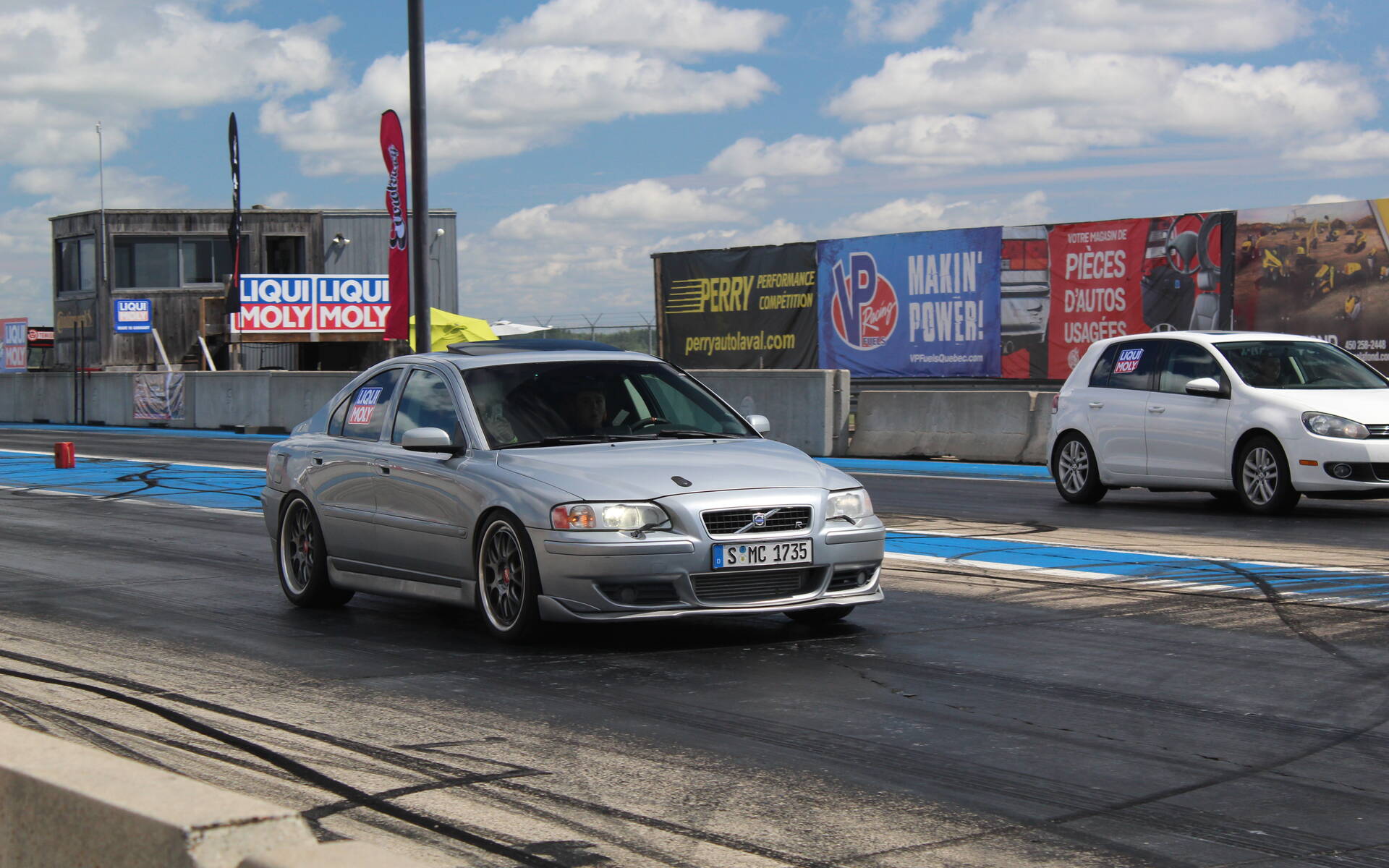 <p>Drag races were open to the public.</p>