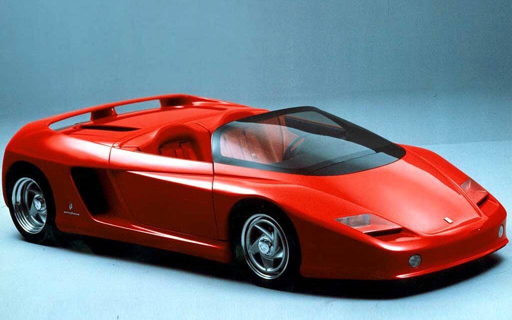 <p>Ferrari Mythos 1989 (dessiné par Pininfarina)</p>