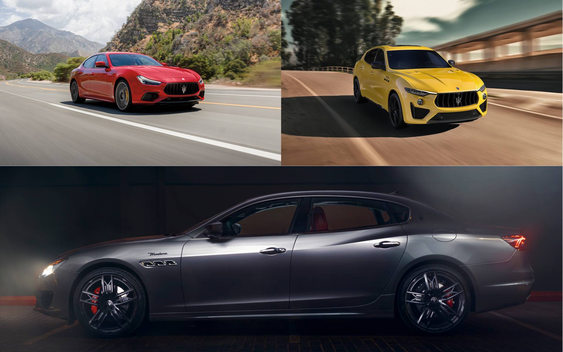 <p>Maserati Ghibli, Levante and Quattroporte</p>