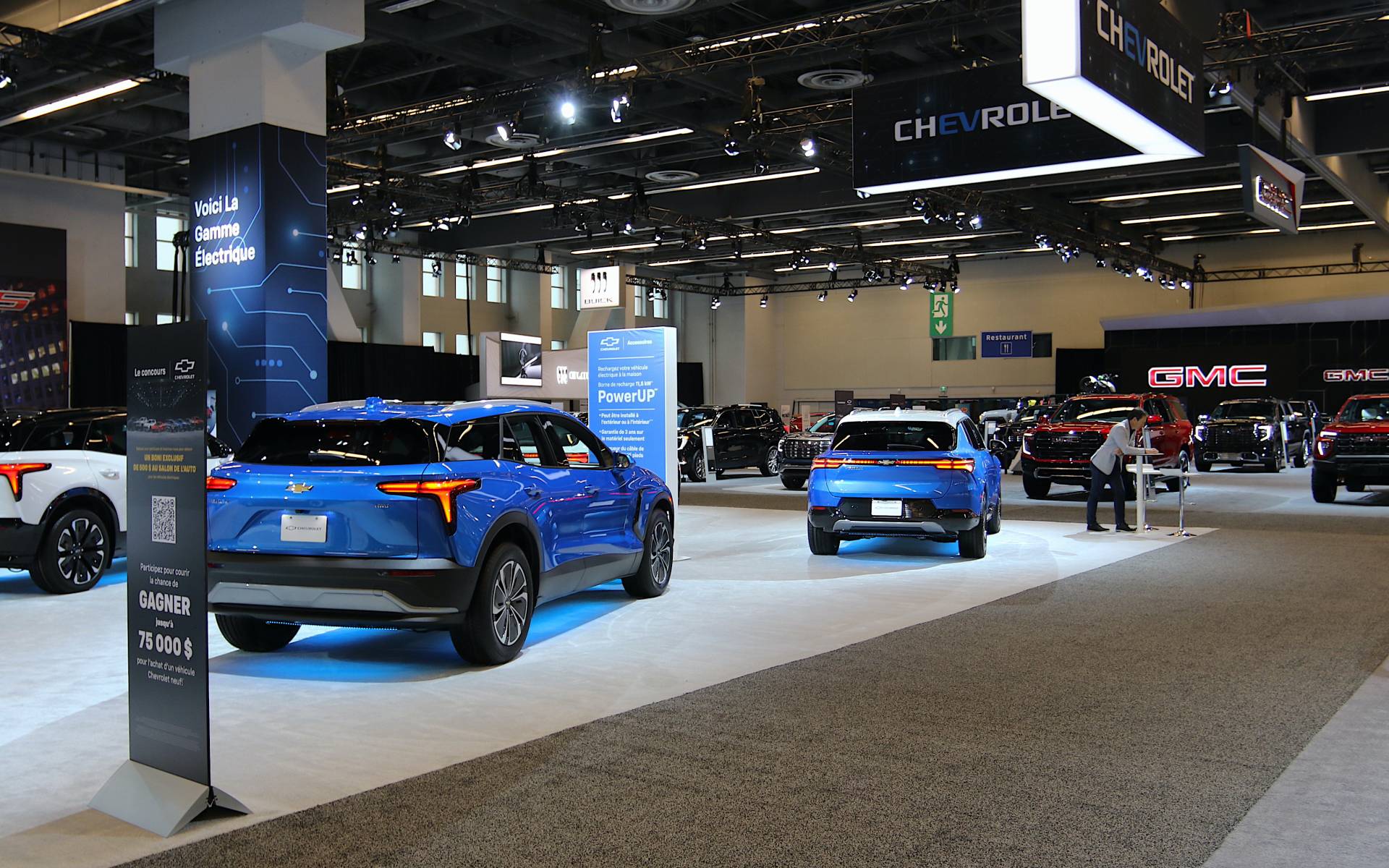 <p>Chevrolet booth</p>
