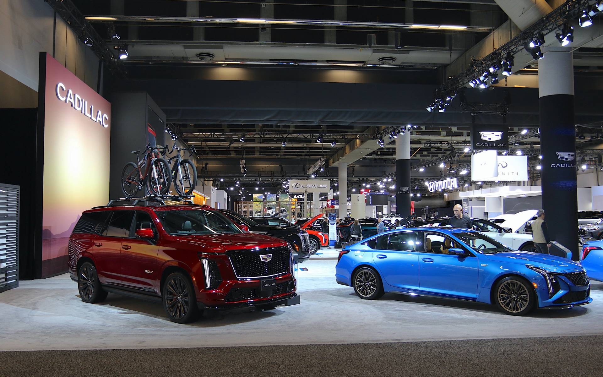 <p>Cadillac booth</p>
