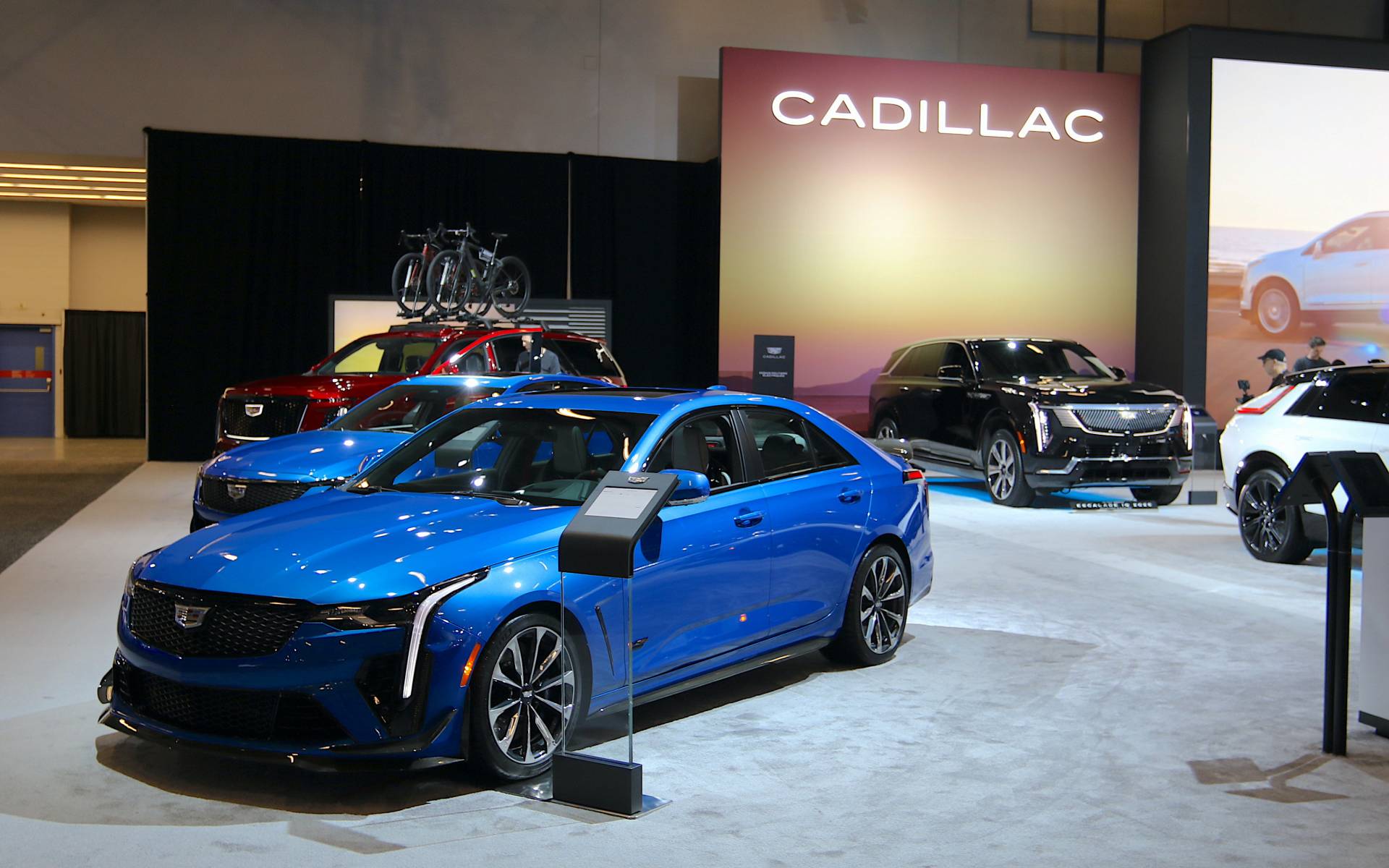 <p>Cadillac booth</p>