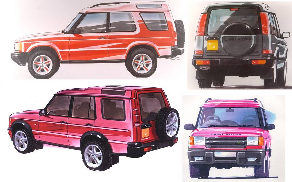 <p>Étude de style du Land Rover Discovery 2</p>