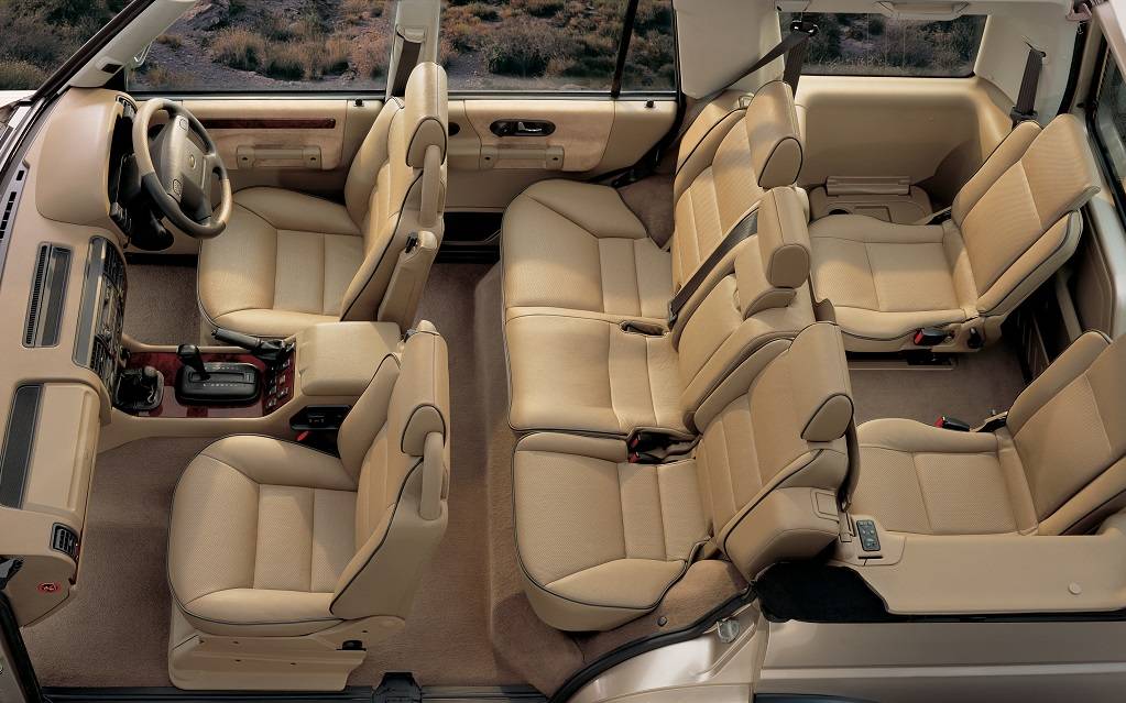 <p>Intérieur du Land Rover Discovery 2</p>