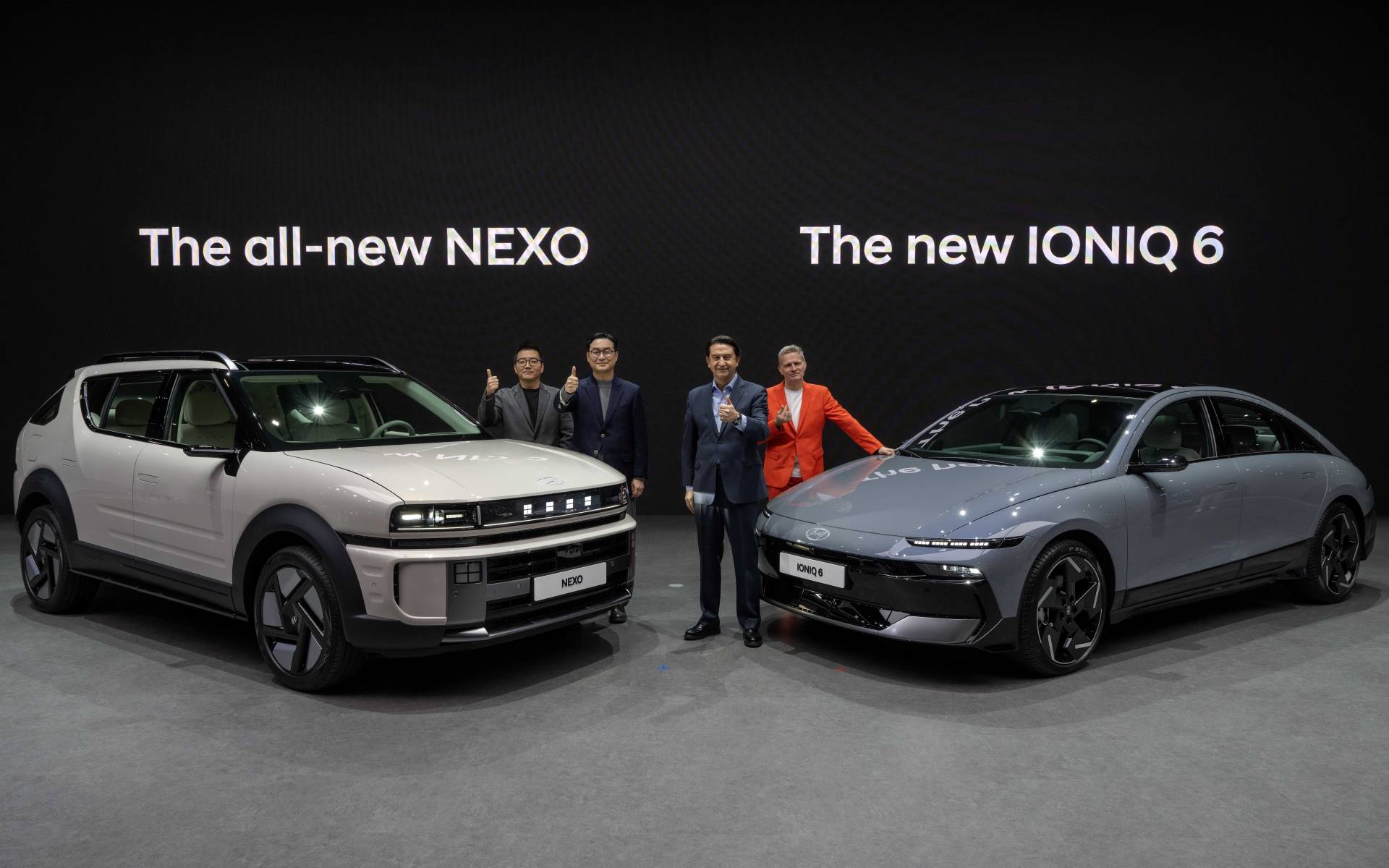 <p>Hyundai Nexo 2026 et Hyundai Ioniq 6&nbsp;2026</p>