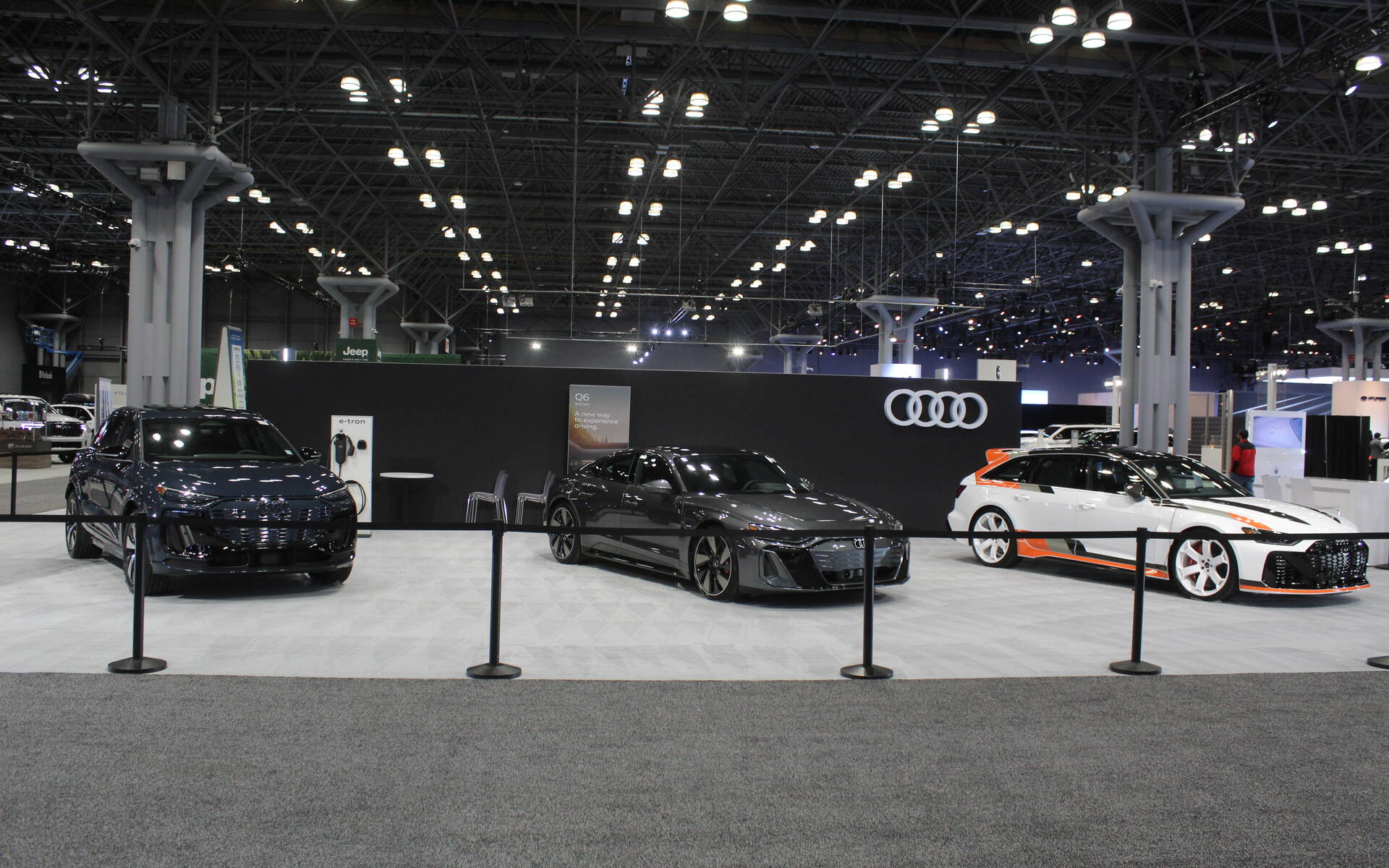 <p>Audi Q8 e-tron, RS e-tron and RS6 Avant Performance.</p>