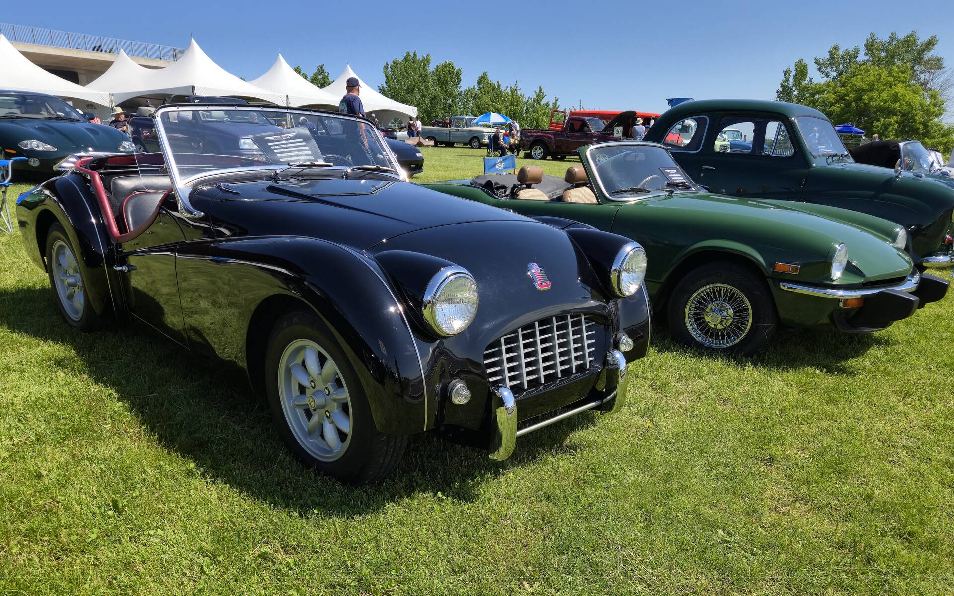 <p>Triumph TR3 1957 et Triumph Spitfire 1979</p>