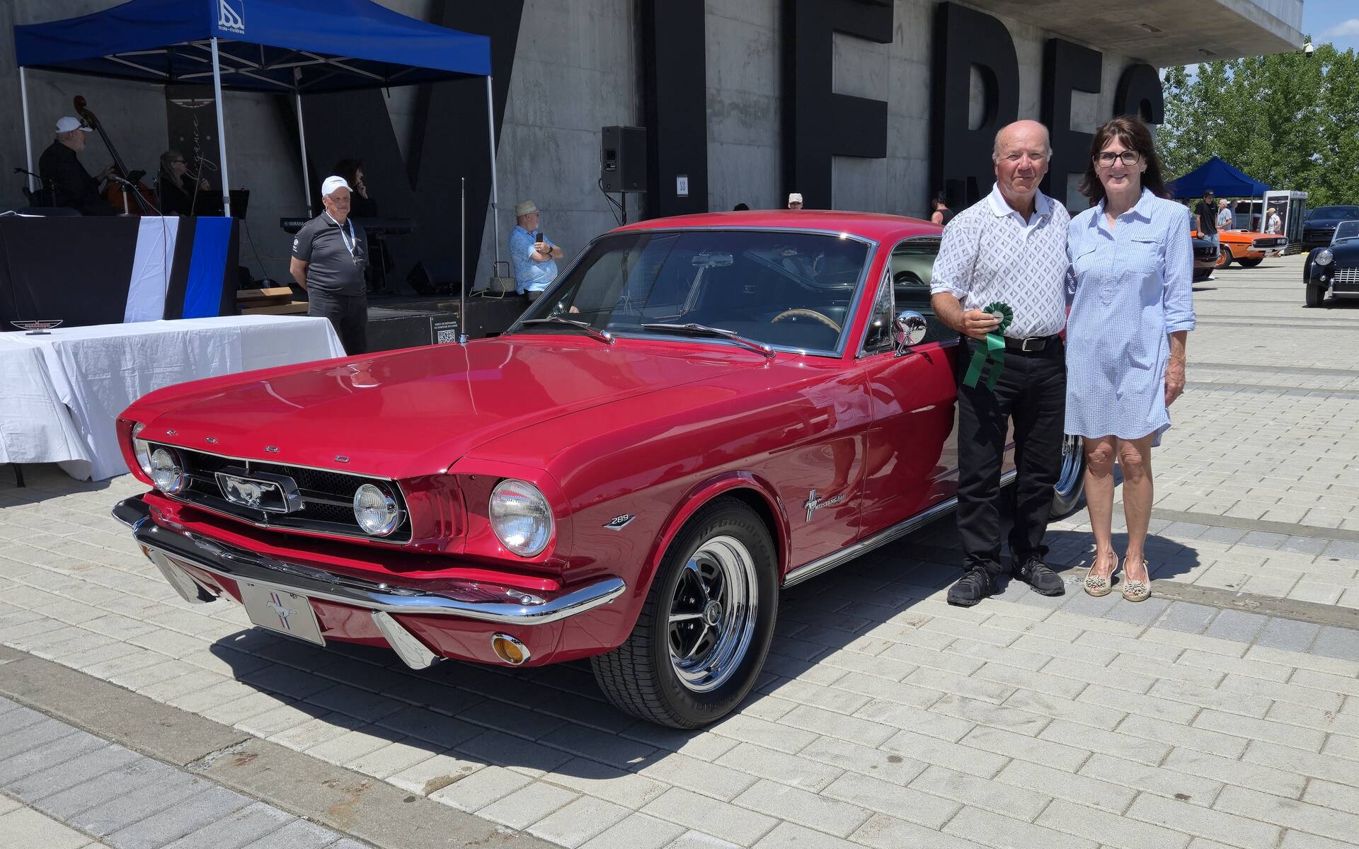 <p>La Ford Mustang 1965 de René Bouthiller</p>